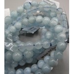 6 mm Gemstone Round Bead Bracelet - 10 pcs Pack - Aquamarine